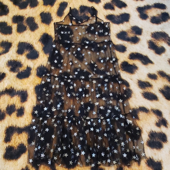 Dolls Kill Dresses & Skirts - 🖤Glitter Star Mesh Dress🖤